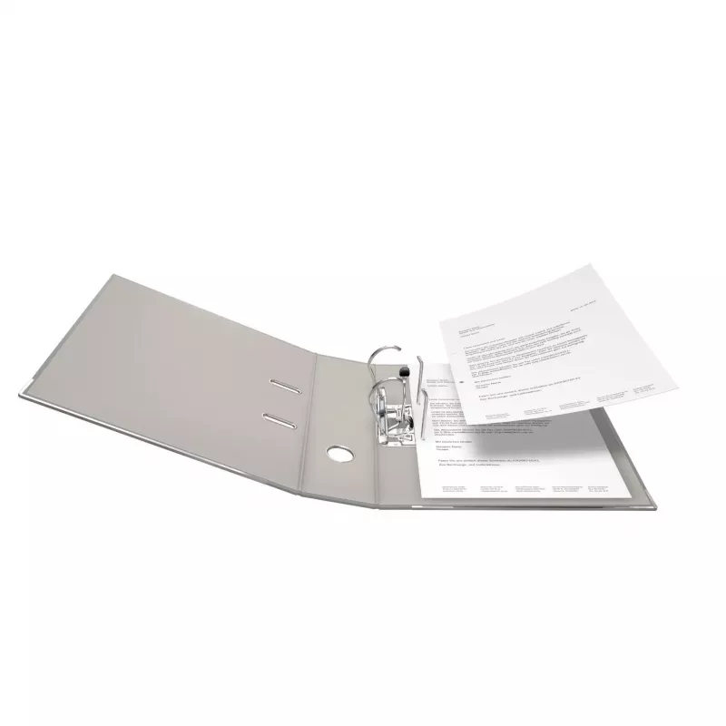 FALKEN Color ordner DIN A4, 8 cm, kunststof, grijs