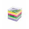 Folia notitiebox HAPPY VIBES transparant incl. 700 notitiebriefjes