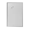 herlitz magneetbord 60 x 80 cm, wit gelakt staal, frame van zilverkleurig hout