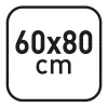 herlitz magneetbord 60 x 80 cm, wit gelakt staal, frame van zilverkleurig hout