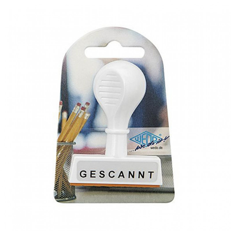 WEDO tekststempel “Gescannt” (19333)