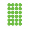 Avery Zweckform 3597 afneembare markeringsstickers, Ø 18 mm, groen, 96 stk.