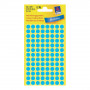 Avery Zweckform 3011 markeringsstickers, Ø 8 mm, blauw, 416 stk.