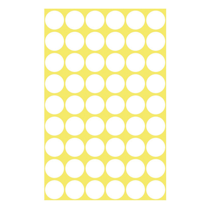 Avery Zweckform 3145 markeringsstickers, Ø 12 mm, wit, 270 stk.