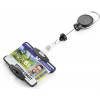 DURABLE pasjeshouder met yoyo EXTRA STERK voor 1 kaart, zwart (868901)