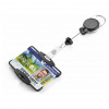 DURABLE pasjeshouder met yoyo EXTRA STERK voor 1 kaart, zwart (868901)