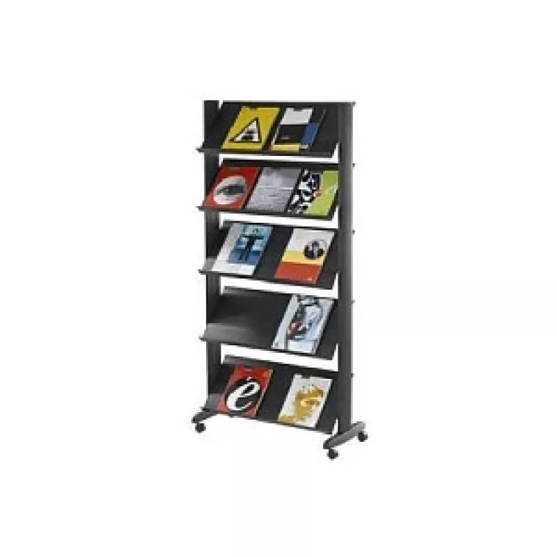PAPERFLOW folderstandaard zwart DIN A4 85,5 x 38,5 x 167,5 cm