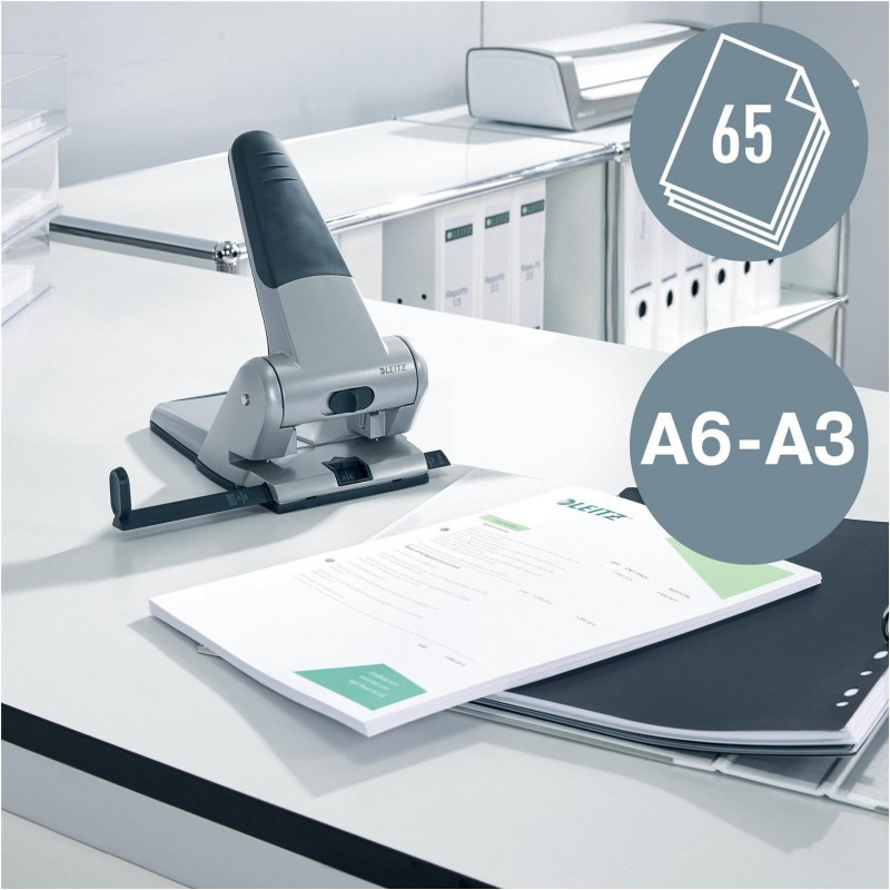 Leitz 5180 Archiefperforator, zwart