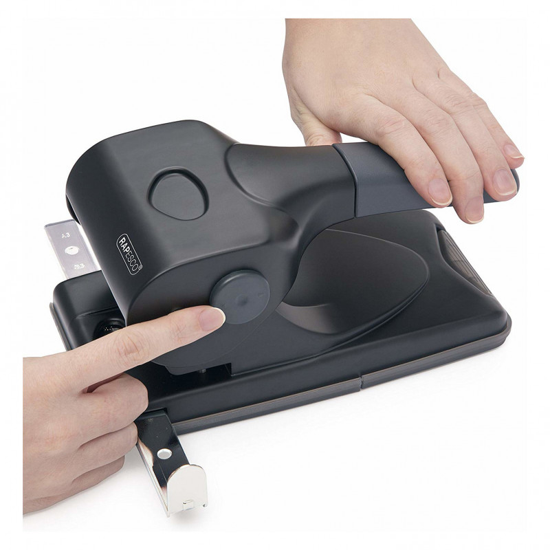Rapesco ALU 65 archieflocher, zwart