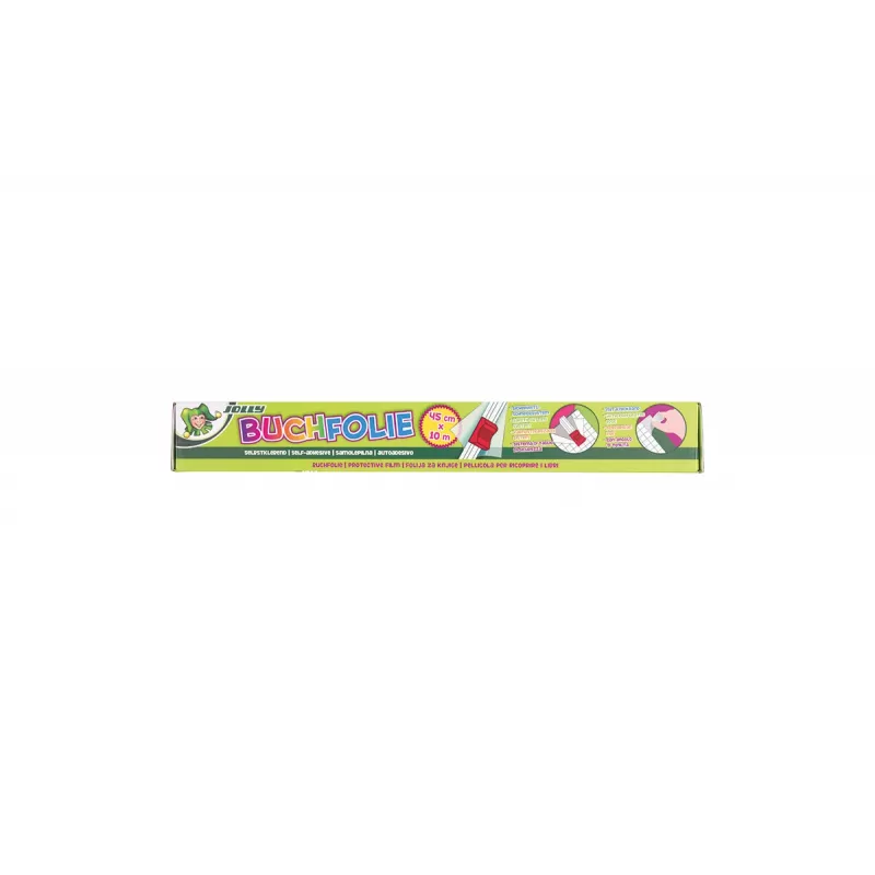 JOLLY zelfklevende boekbeschermfolie 45 cm x 10 m doorschijnend