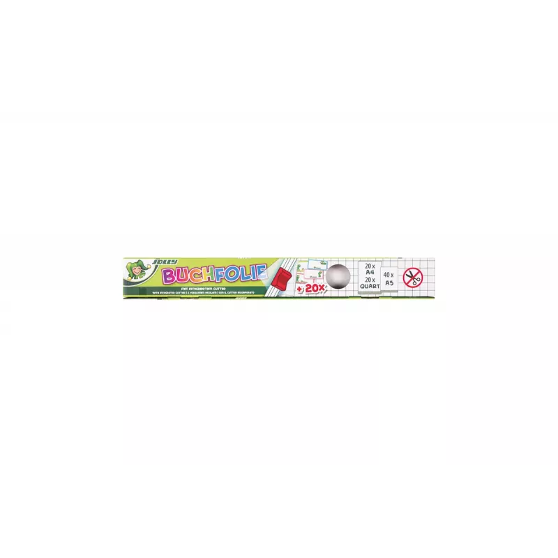 JOLLY zelfklevende boekbeschermfolie 45 cm x 10 m doorschijnend