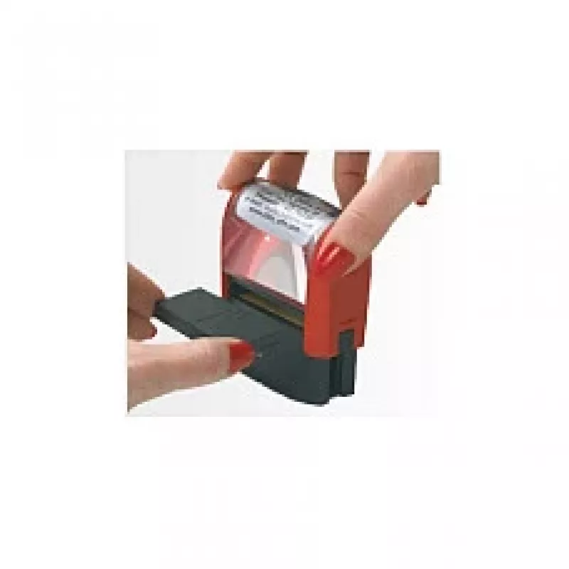 COLOP reserve stempelkussen 2,4 x 4,1 cm blauw/rood