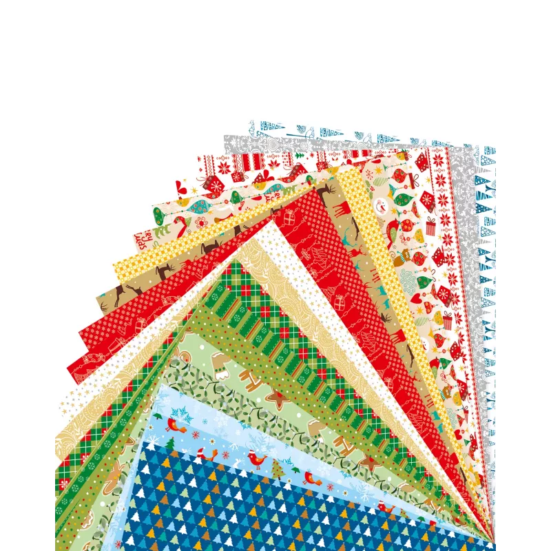 folia motiefblok Kerstmis, 270 g/m², kleurgesorteerd