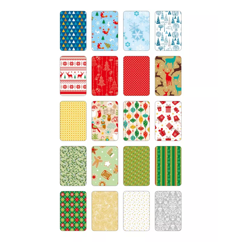 folia motiefblok Kerstmis, 270 g/m², kleurgesorteerd