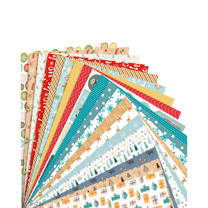 folia motiefblok Winterzauber, 270 g/m², kleurgesorteerd
