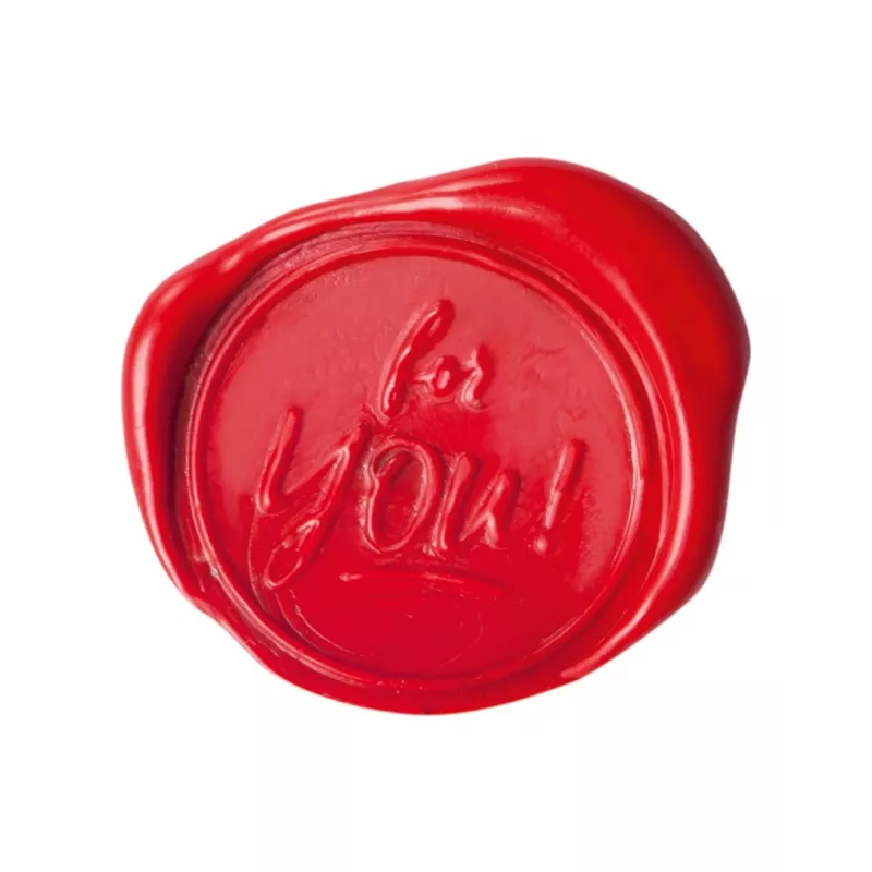folia zegelset, rood, zilver, goud