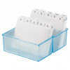 HAN A8 kaartbak DIN A8 300 kaartjes blauw-transparant