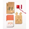 Folia papieren zakken Santa & Deer meerkleurig
