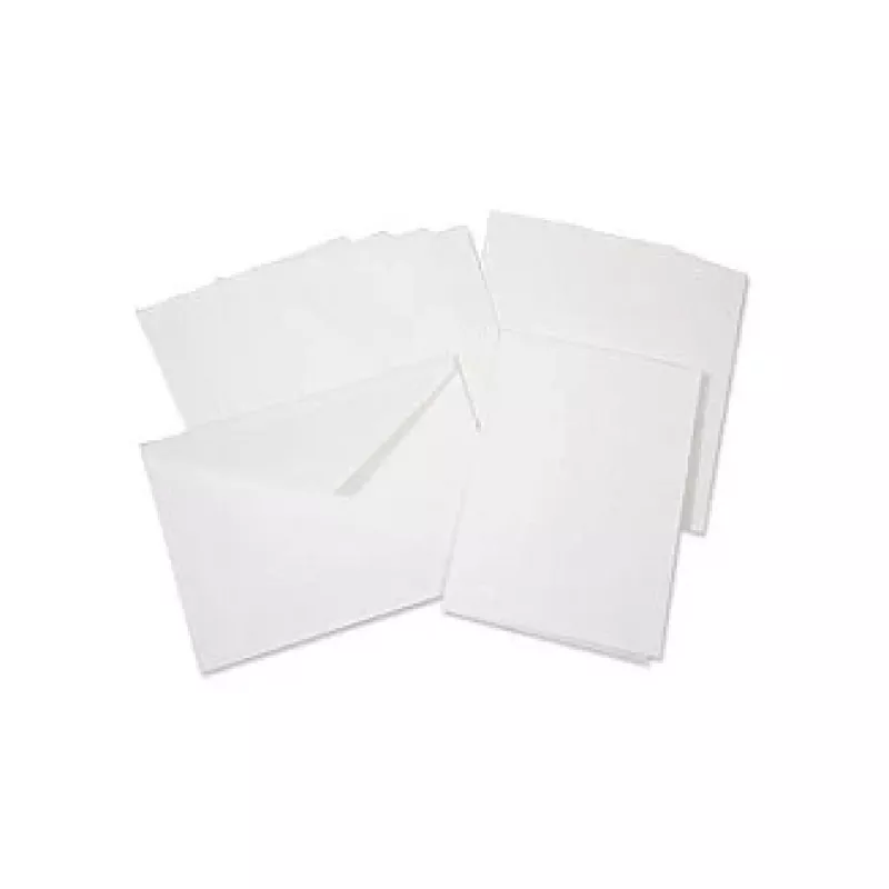 folia vouwkaarten, 5 kaarten, wit