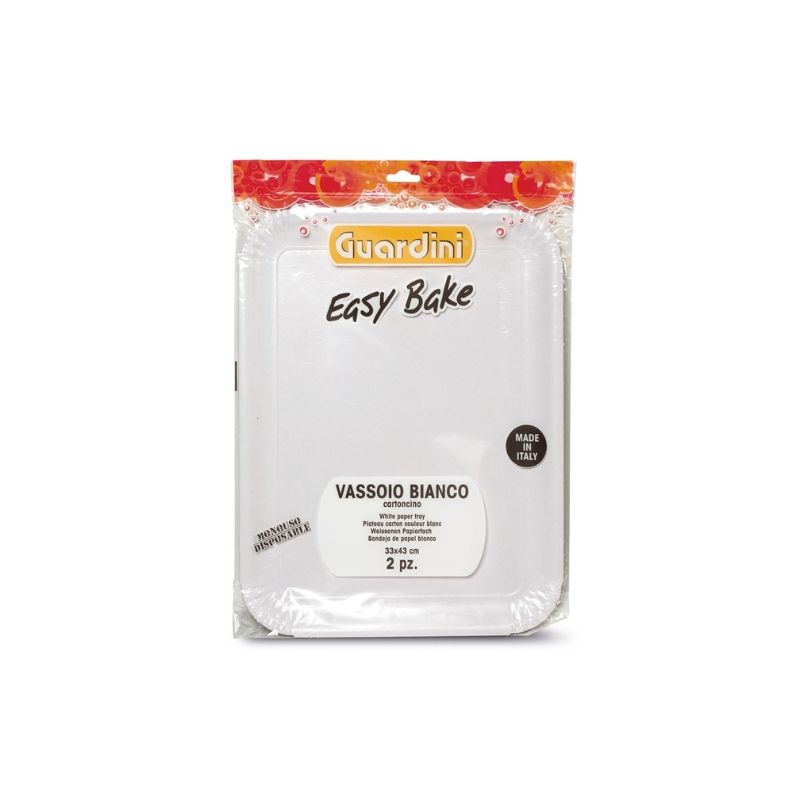 Guardini Easy Bake bakpapier serveerschalen, wit, 23 x 31 cm, 3-delige set