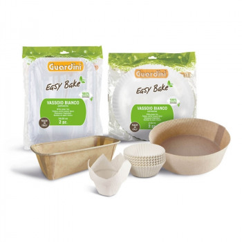 Guardini papieren dienbladen wit 3-delige set Easy Bake Bio 18x26cm