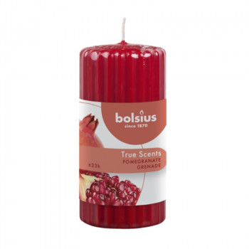 Bolsius True Scents geurkaars cilinder Ø58 x 120 mm, granaatappel