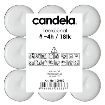Candela theelichtjes, 18 stuks
