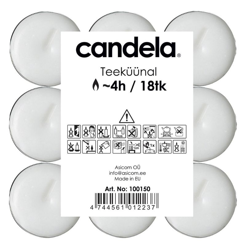 Candela theelichtjes, 18 stuks