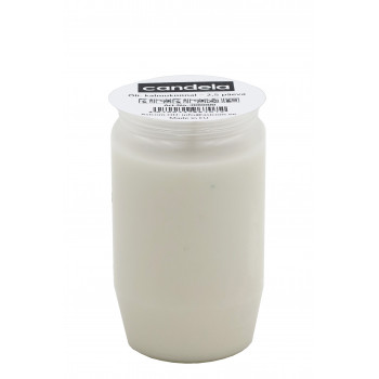 Candela olie-grafkaars, brandduur ca. 60 uur, wit