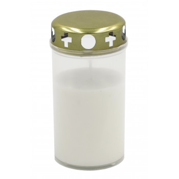 Candela grafkaars met deksel, brandduur ca. 40 uur, wit