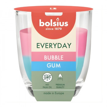 Bolsius Everyday geurkaars in glas Ø70 x 80 mm, Bubble Gum