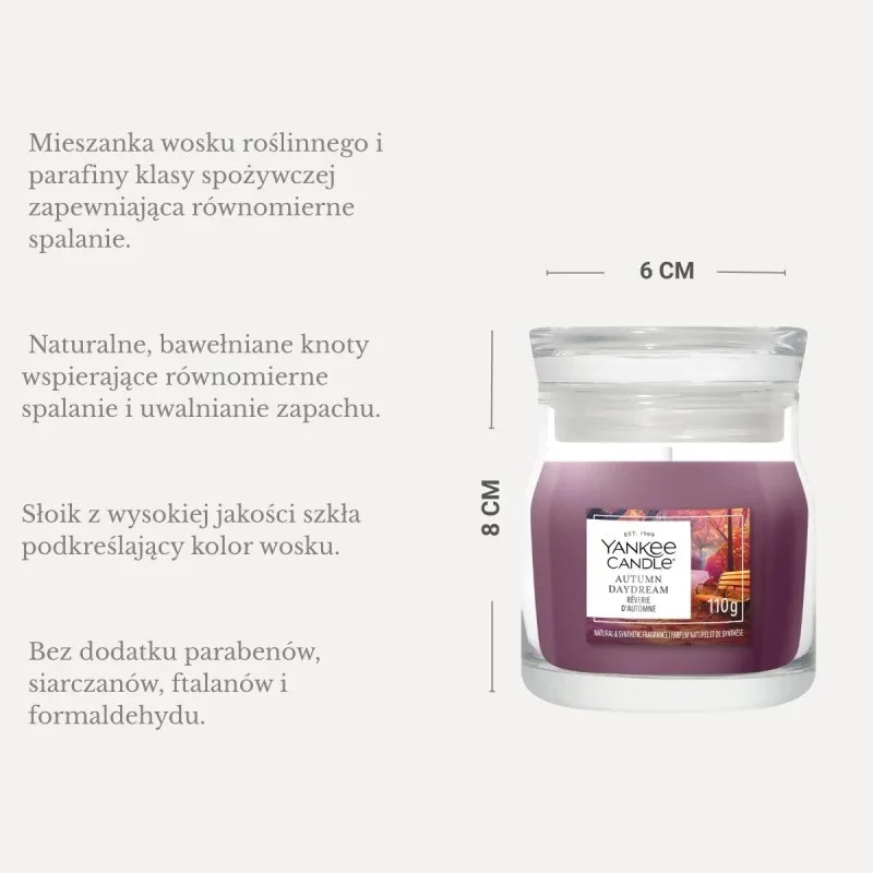 Yankee Candle Autumn Daydream kaars, klein