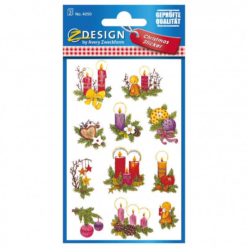 Avery Zweckform stickers kaarsen, 20 etiketten (4050)