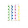 PAPSTAR magische verjaardagskaarsen, 6 cm, bont