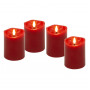 Goobay LED-waskaarsen, 10 cm, rood