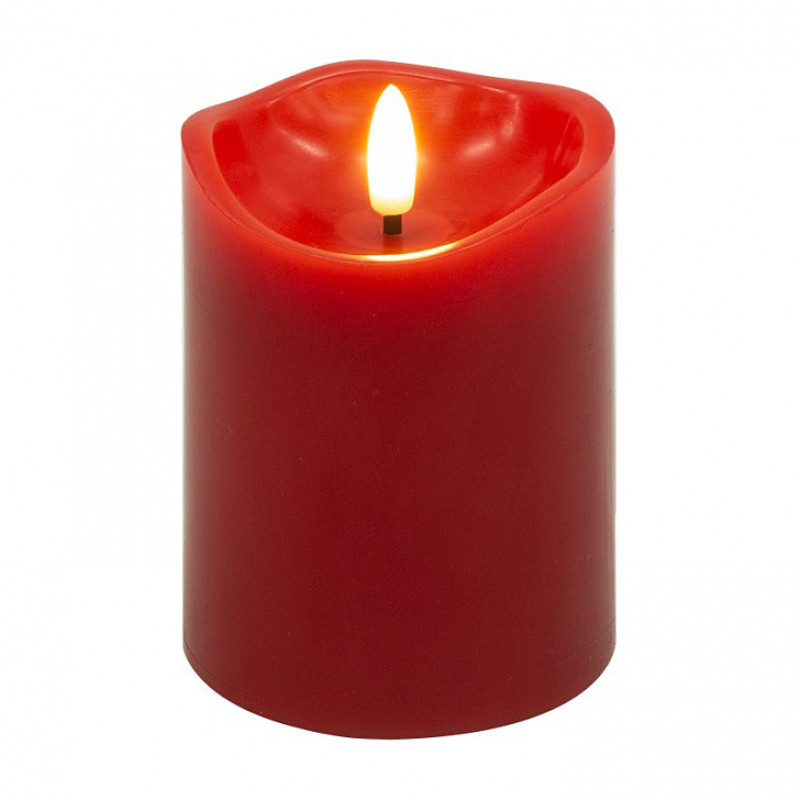 Goobay LED-waskaarsen, 10 cm, rood