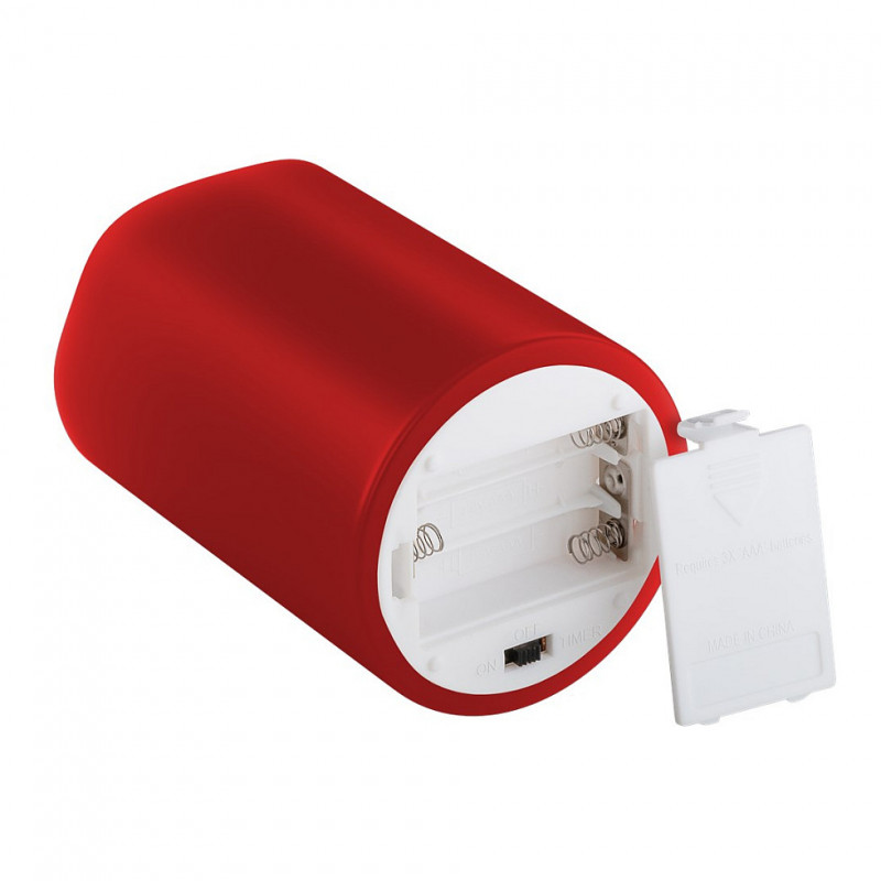 Goobay LED-waskaarsen, 10 cm, rood