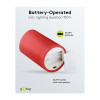Goobay LED-waskaarsen, 10 cm, rood