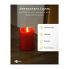 Goobay LED-waskaarsen, 10 cm, rood