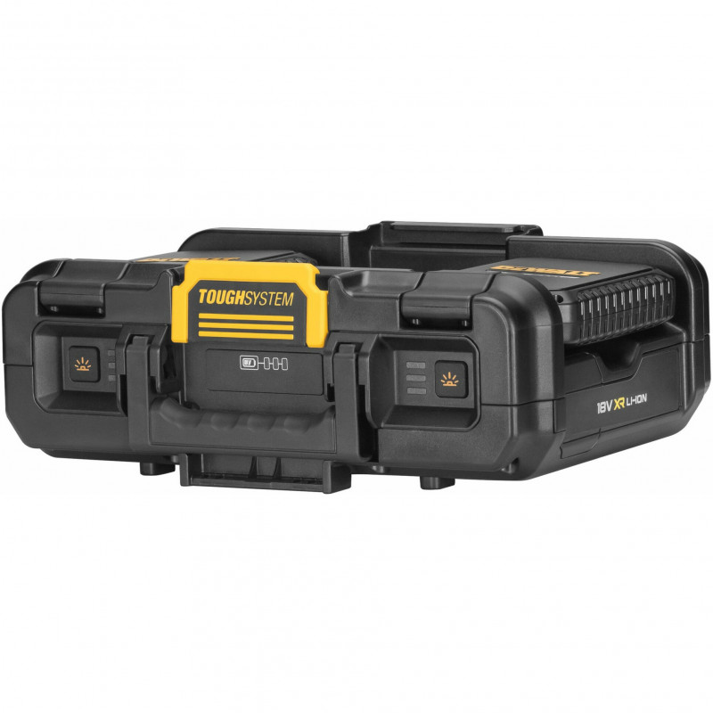 DeWALT DWST08061-1 ToughSystem 2.0 gereedschapskoffer met verlichting, 14 l, zwart/geel