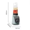 TEFAL Blend Up Essential mixer, 800 W, blauw