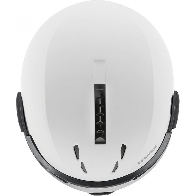 UVEX Instinct Visor skihelm, zwart/wit, 53-55 cm (56/6/260/50)