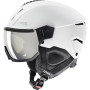 UVEX Instinct Visor skihelm, zwart/wit, 56-58 cm (56/6/260/50)