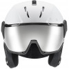 UVEX Instinct Visor skihelm, zwart/wit, 56-58 cm (56/6/260/50)