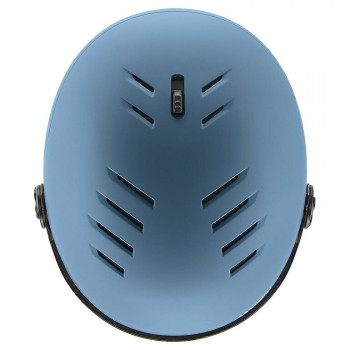 UVEX Wanted Visor skihelm, steen/blauw, 58-61
