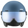 UVEX Wanted Visor skihelm, steen/blauw, 58-61