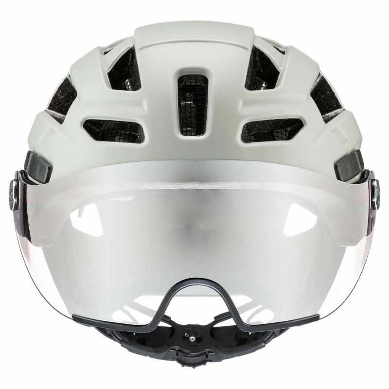UVEX Finale Visor fietshelm, wit/zand, 52-57