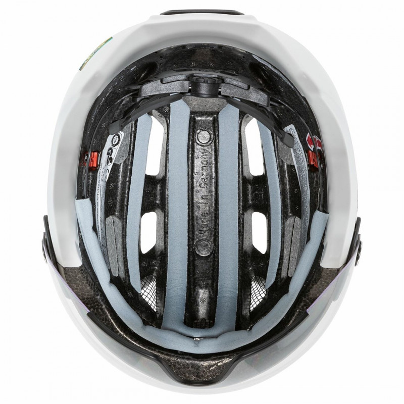 UVEX Finale Visor fietshelm, wit/zand, 52-57
