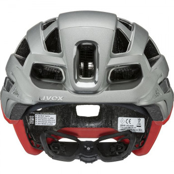 UVEX Finale Light 2.0 fietshelm, grijs/rood, 52-57