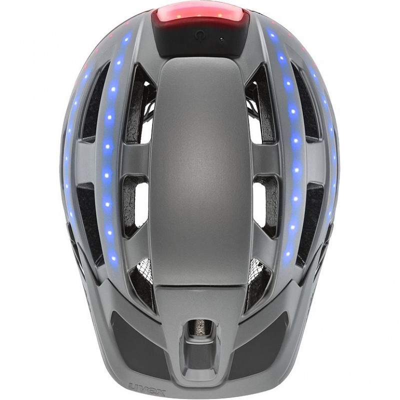 UVEX Finale Light 2.0 fietshelm, grijs/rood, 52-57